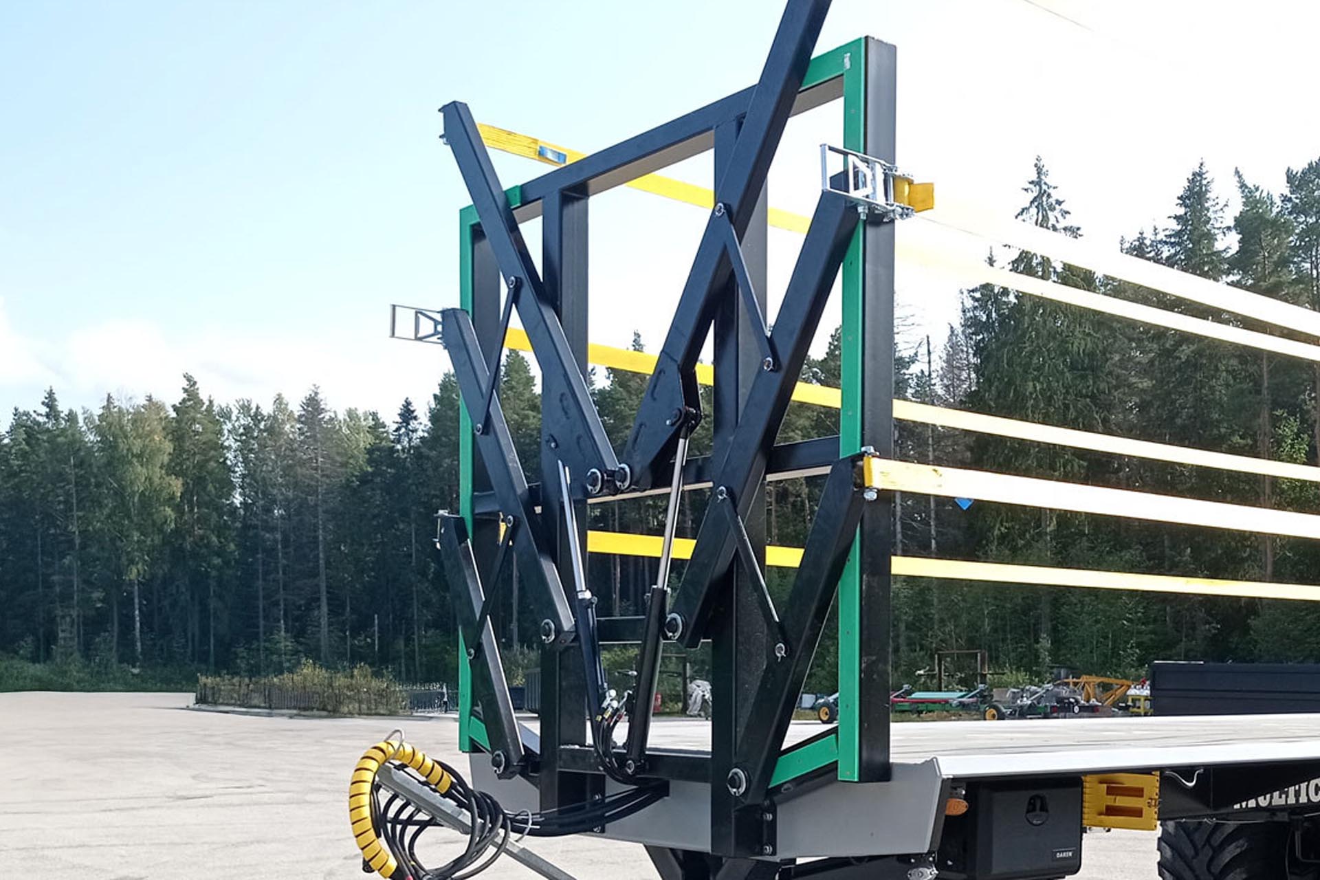 Hydrauliska Sidogrindar med tre band.