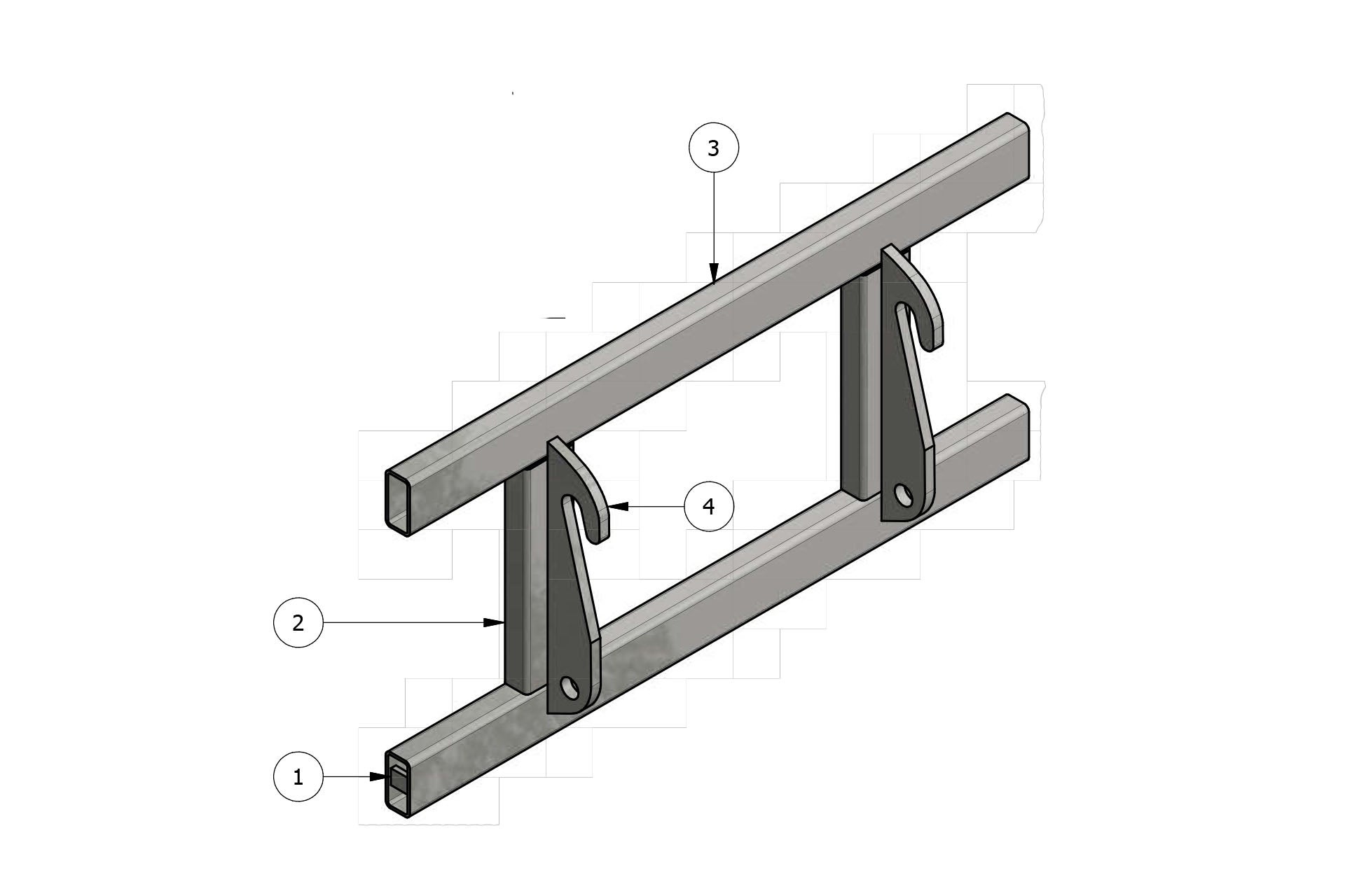 Connection frame Weidemann