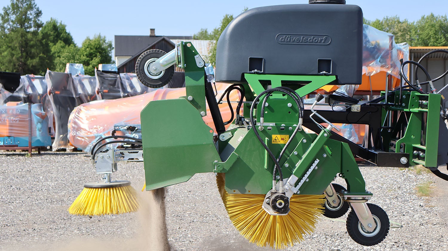 Sopmaskin Profi 150cm, Bultat fäste