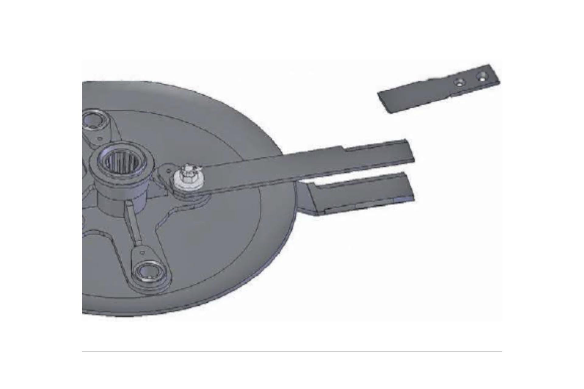 Knivkitt Condor 5000/6200. 4 knivar per rotor + motkniv