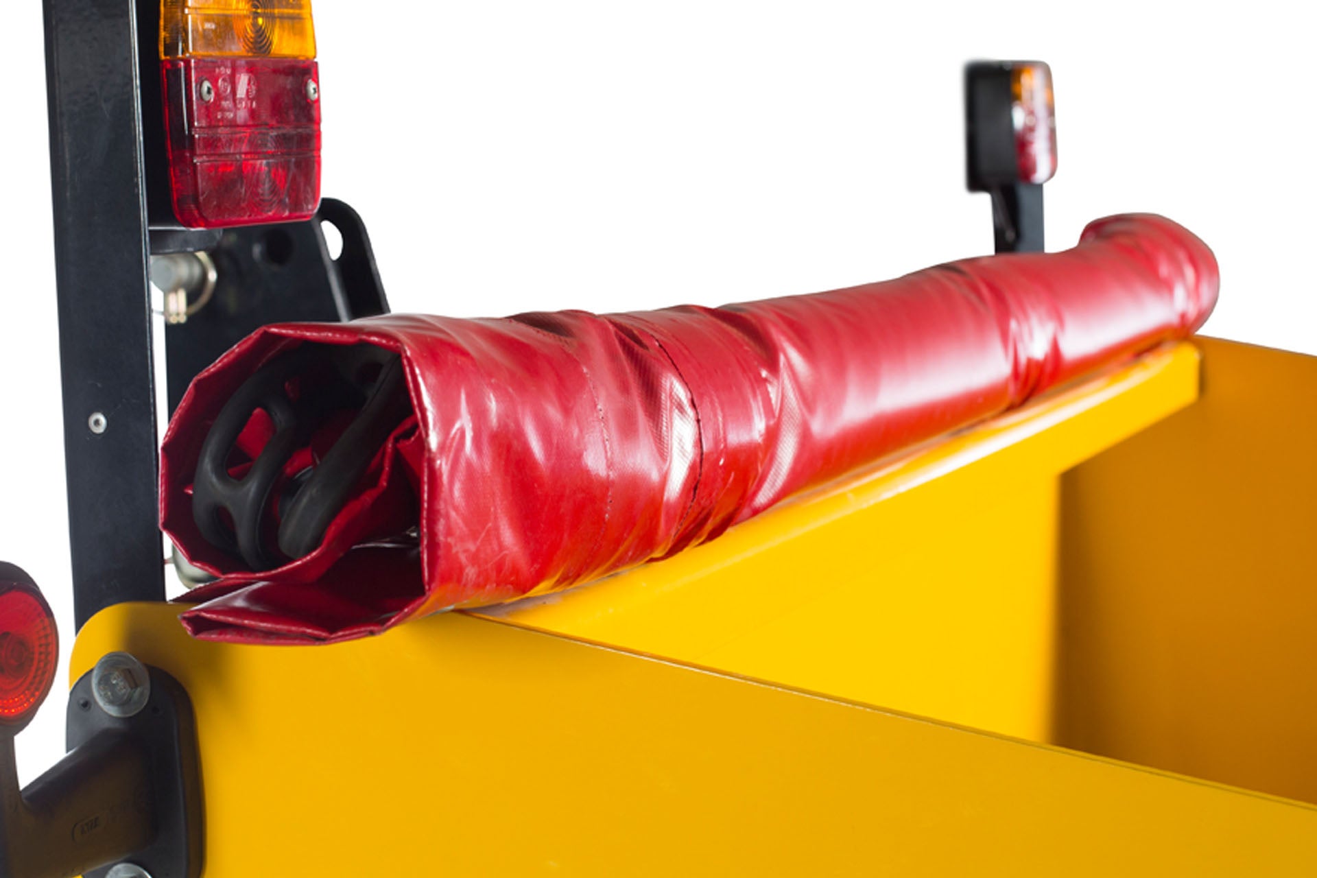 Curtain cover with spring