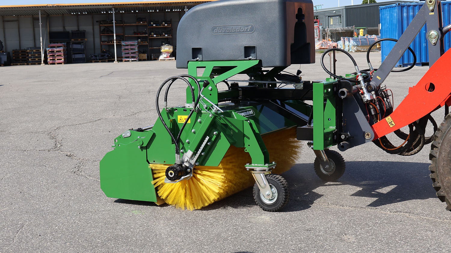 Sopmaskin Profi 150cm, Bultat fäste